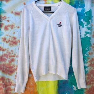 Vintage beer logo golf sweater